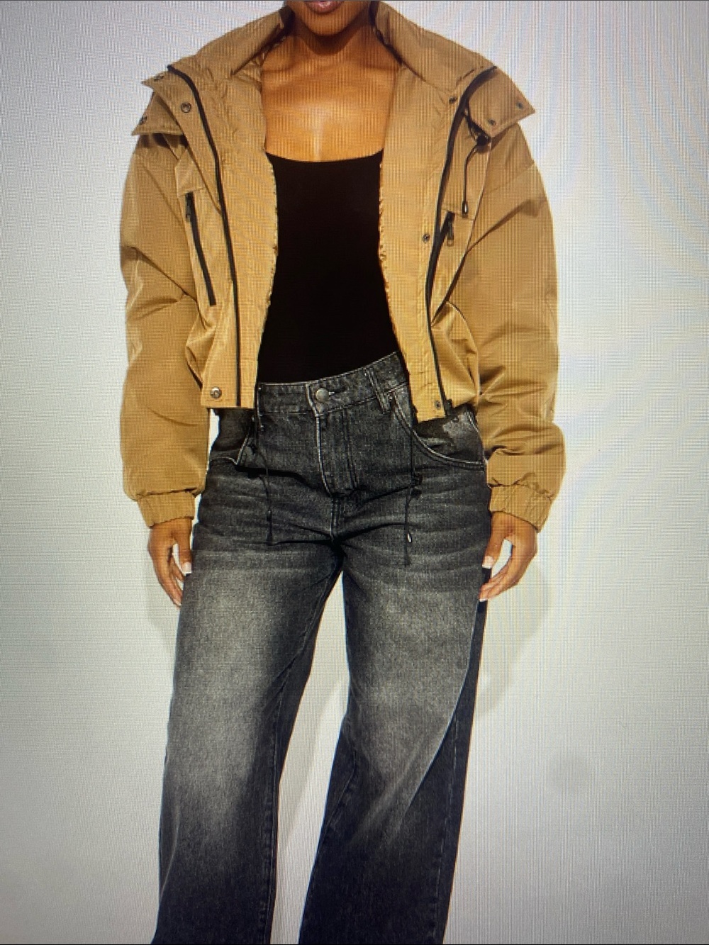 NWT Fashion Nova Windbreaker Jacket - Olive